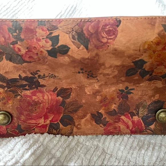 Like New Odi Lynch Medium Large Doctor Bag w/ Strap in Floral Print Leather No14 - Picture 3 of 13